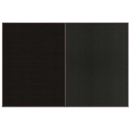 United Visual Products Enclosed Corkboard, 1 Door, 72"x36", 4" Fra UV3404-SATIN-COBACC